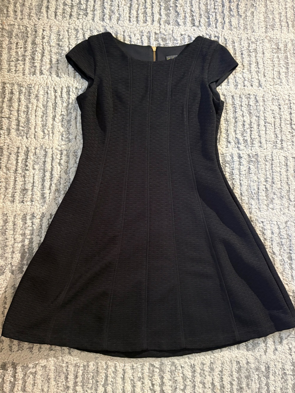 Taylor black basic fit and flare dress size 8